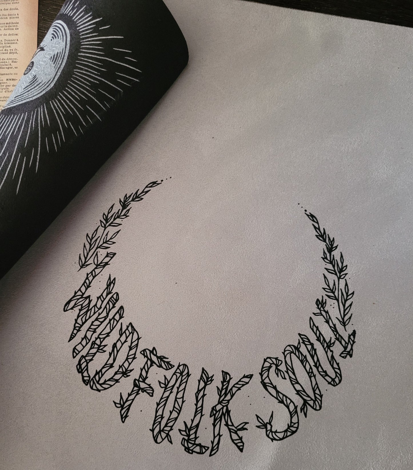 Tapis de tirage de Tarot - Symboles de Divination