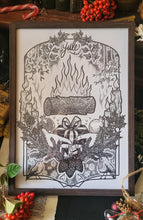 Load image into Gallery viewer, Yule poster & magic sheet - A4 format