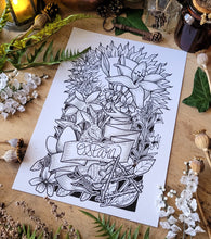 Load image into Gallery viewer, Yule poster & magic sheet - A4 format