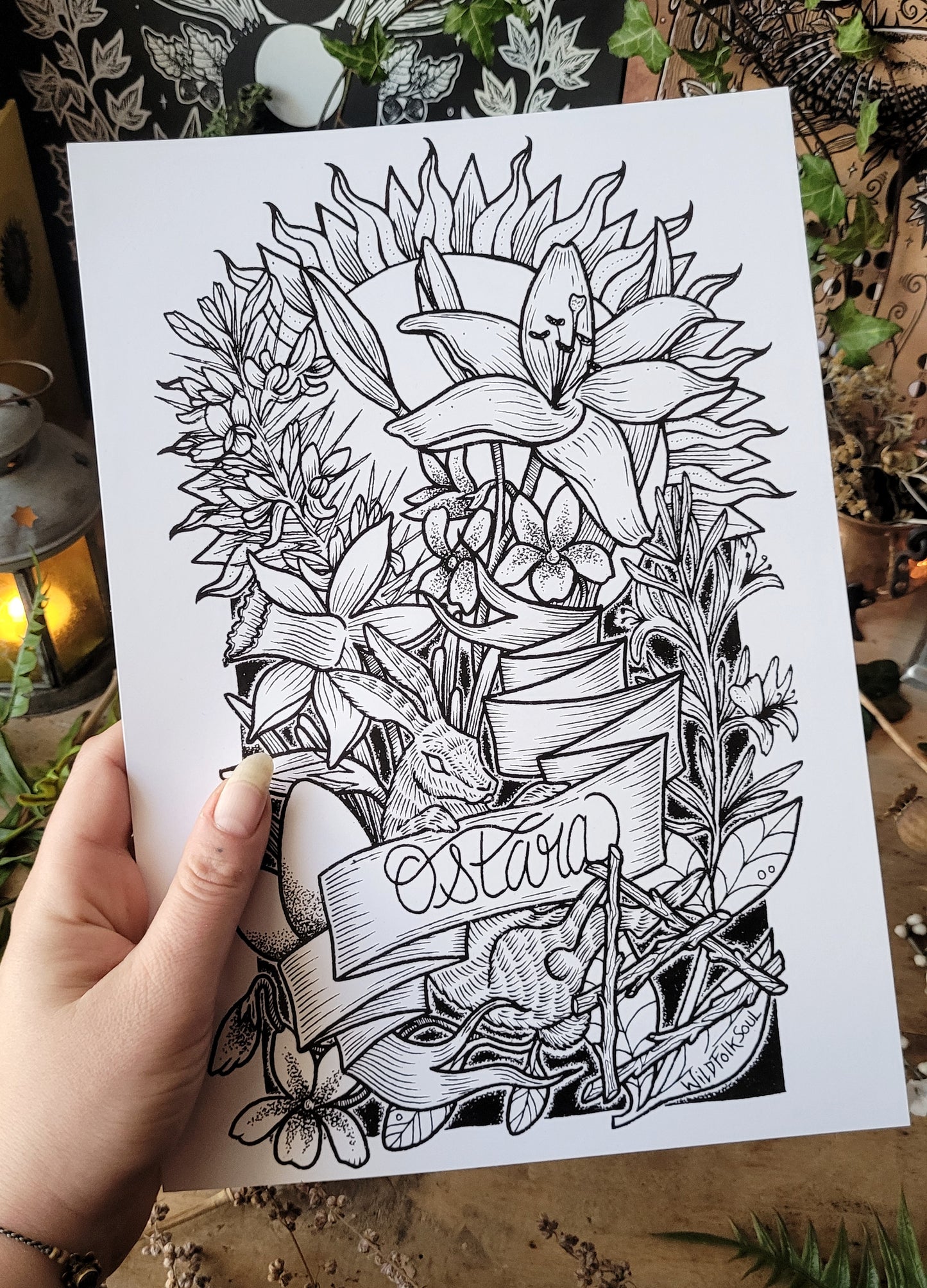 Yule poster & magic sheet - A4 format