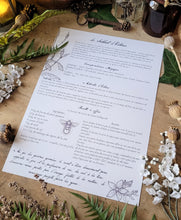 Load image into Gallery viewer, Yule poster & magic sheet - A4 format