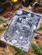 Load image into Gallery viewer, Samhain poster & magic sheet - A4 format