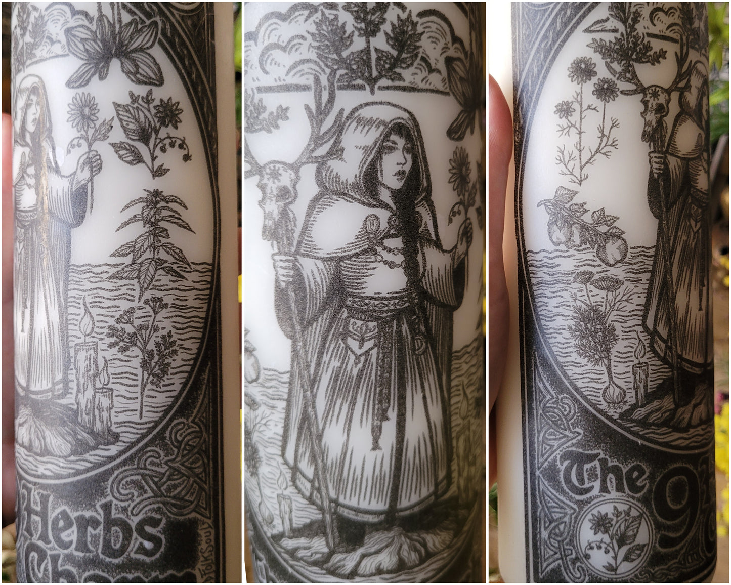 Bougie pilier - Charme des 9 Herbes / Lacnunga