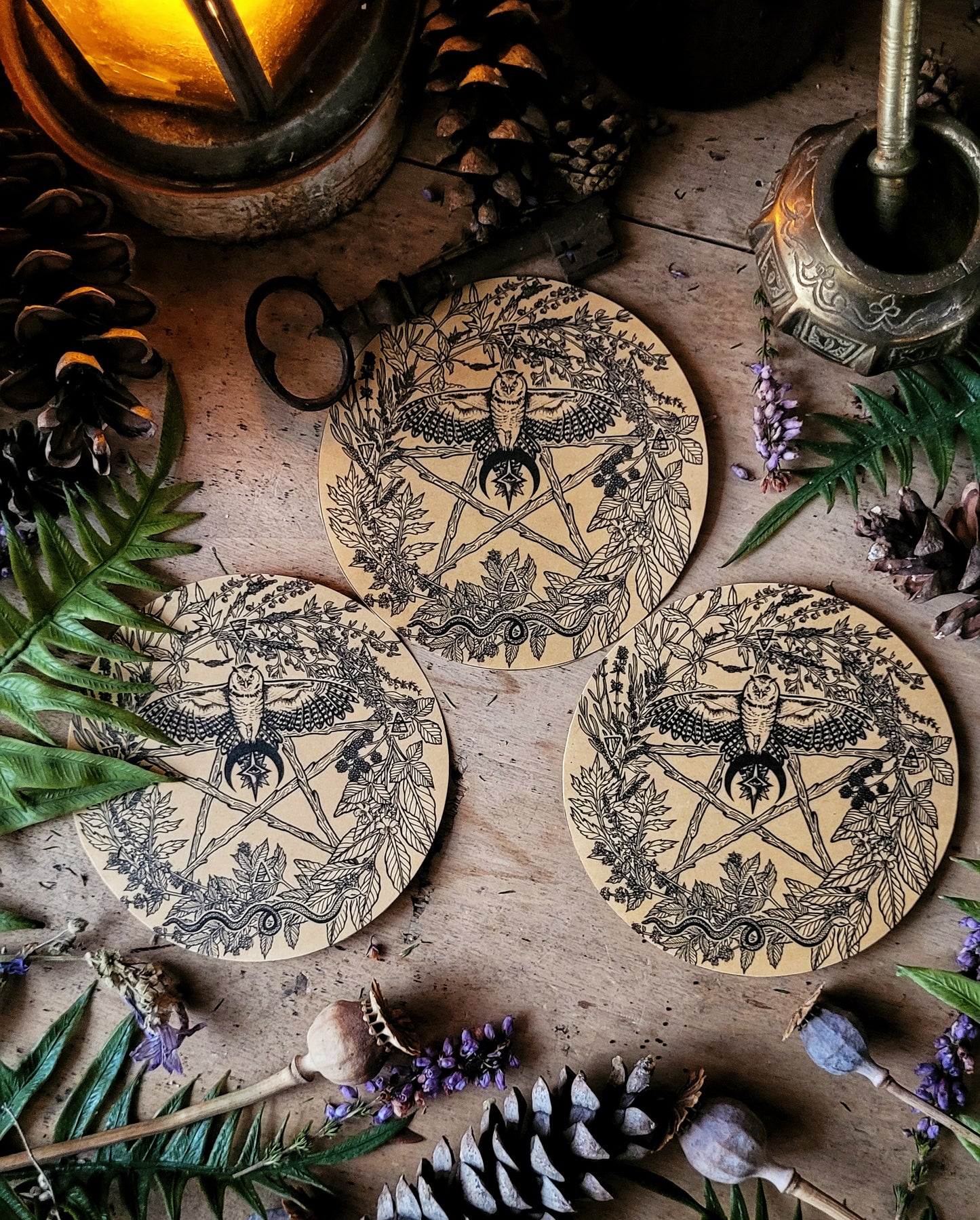 Autocollant Pentacle de l'Herboriste