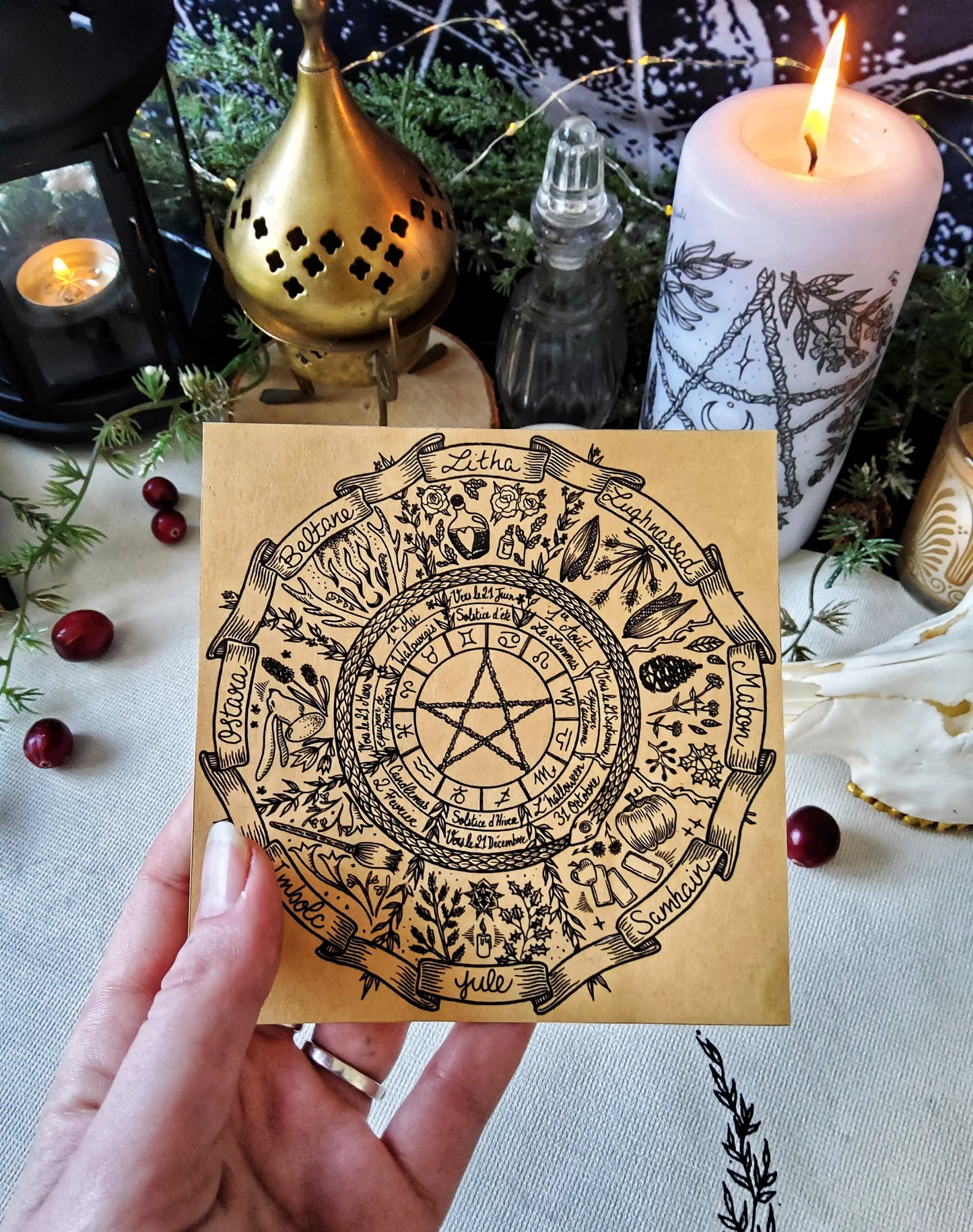 Wheel of the Year Sticker