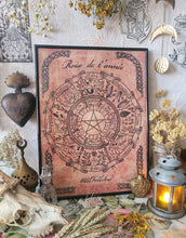 Load image into Gallery viewer, Wheel of the Year & Sabbaths Poster A3 format