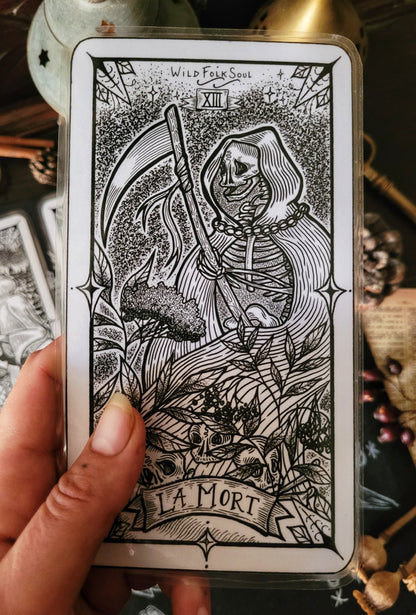 Bookmarks Tarot Card - Death, The Hermit, The Sun, The Chariot, The Empress, The World -