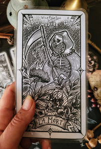 Bookmarks Tarot Card - Death, The Hermit, The Sun, The Chariot, The Empress, The World -