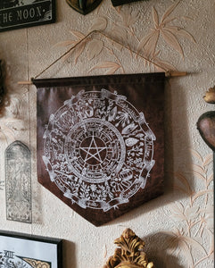 Wheel of the Year wall hanging