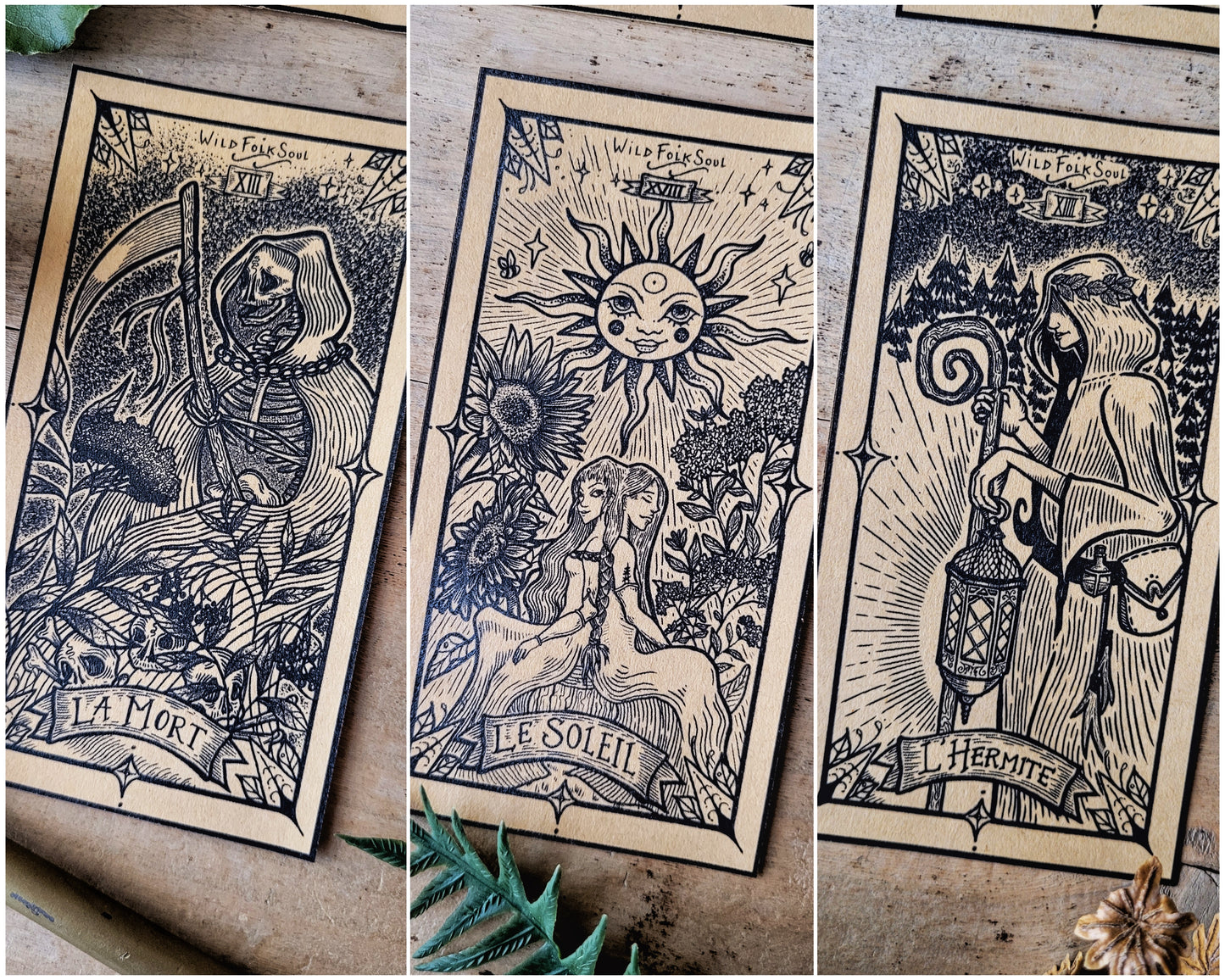 Autocollants Arcanes de Tarot (6 au choix)