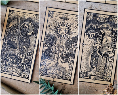 Autocollants Arcanes de Tarot (6 au choix)