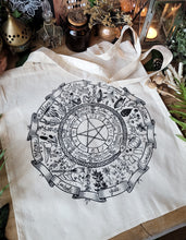 Load image into Gallery viewer, Wheel of the year Tote bag 3 colors