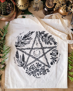 Herbal Pentacle - Tote bag - 4 coloris