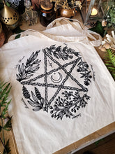 Load image into Gallery viewer, Herbal Pentacle Tote bag - 4 colors