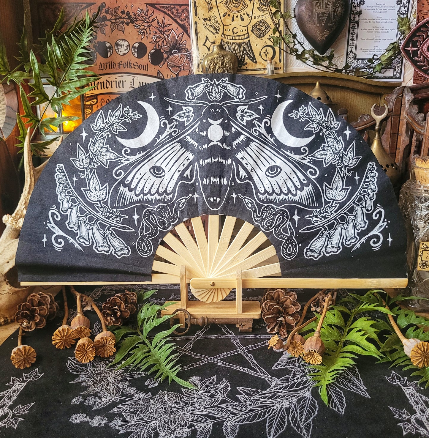 Éventail Mystic Midnight