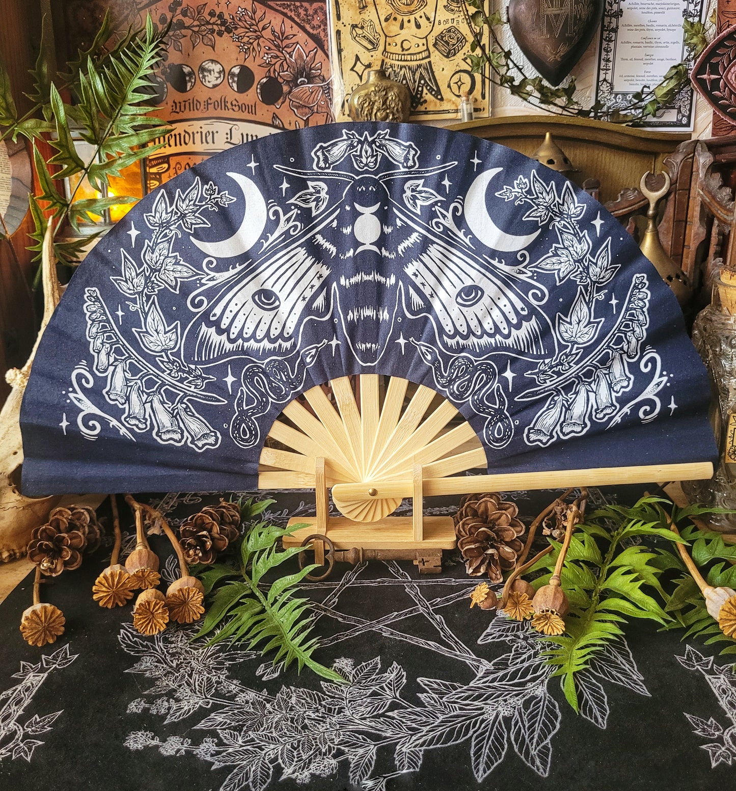 Éventail Mystic Midnight