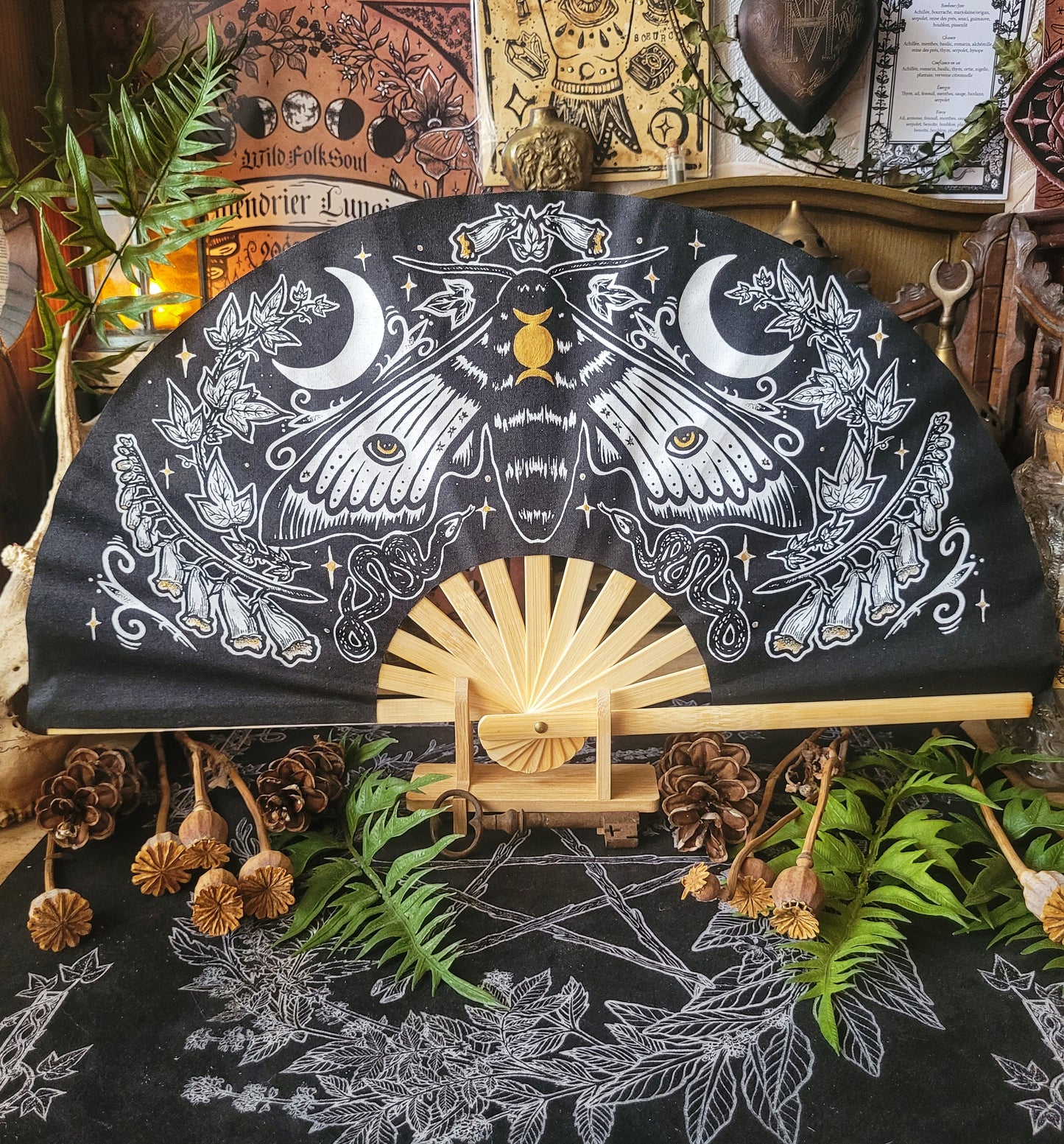 Éventail Mystic Midnight