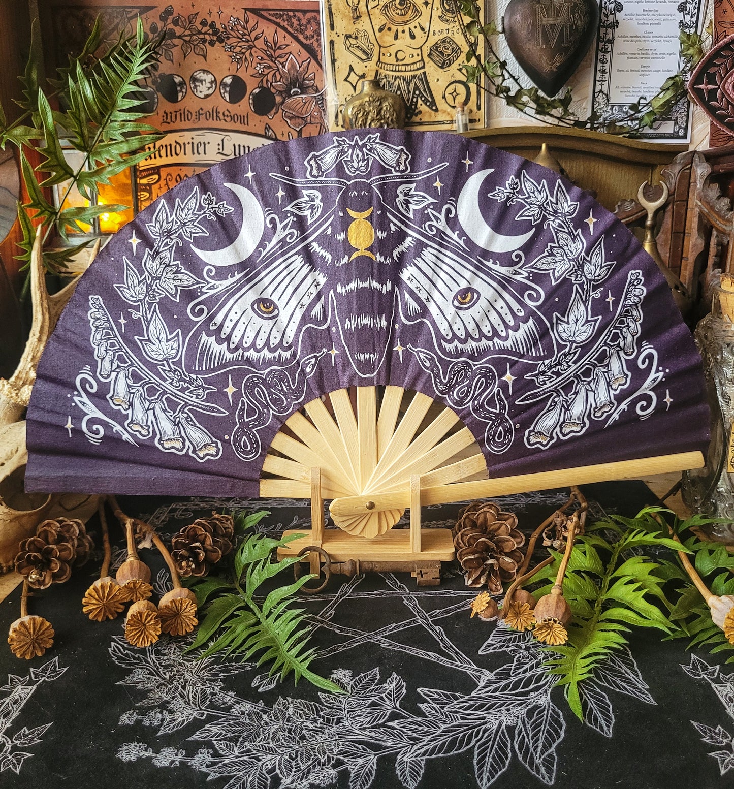 Éventail Mystic Midnight