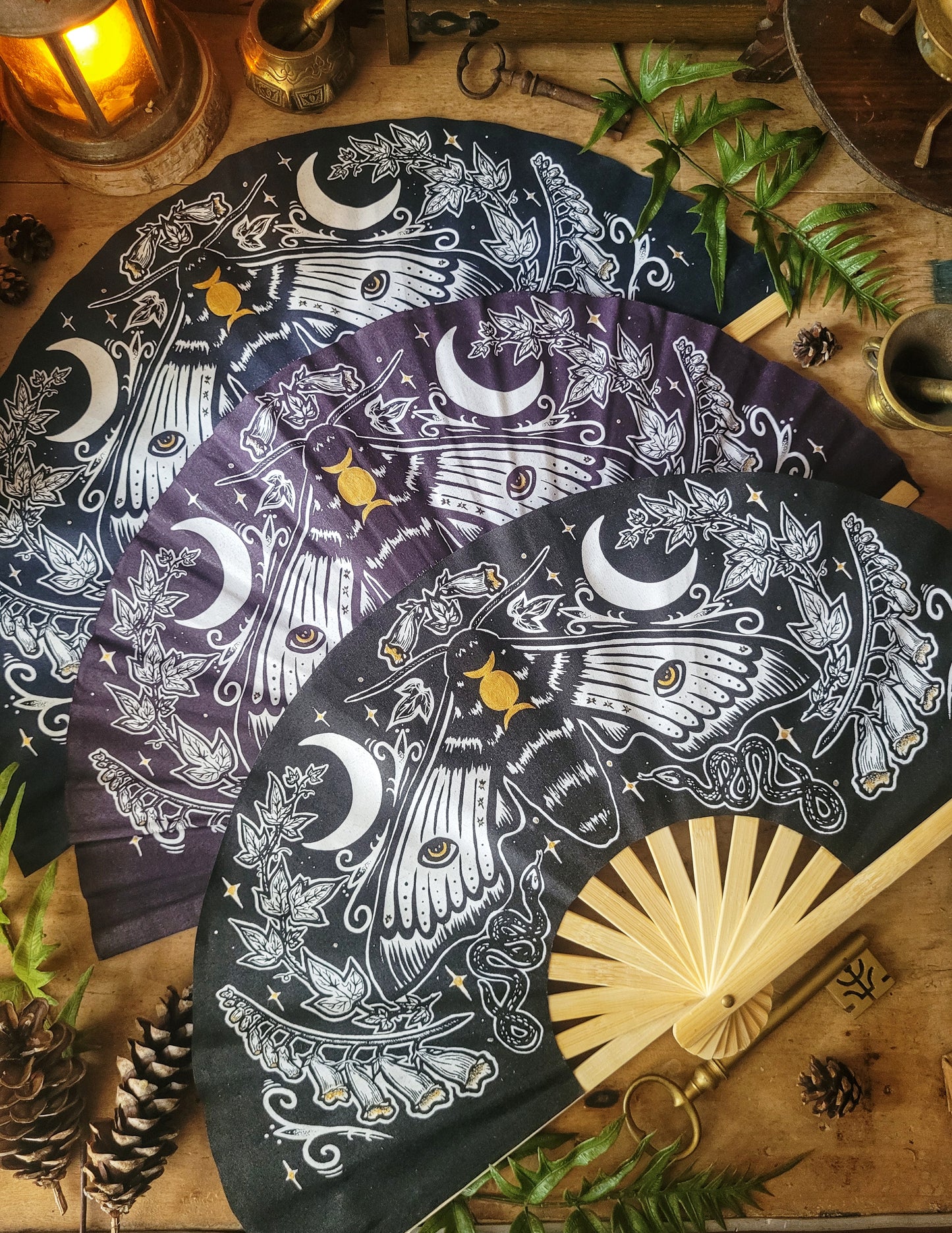 Éventail Mystic Midnight