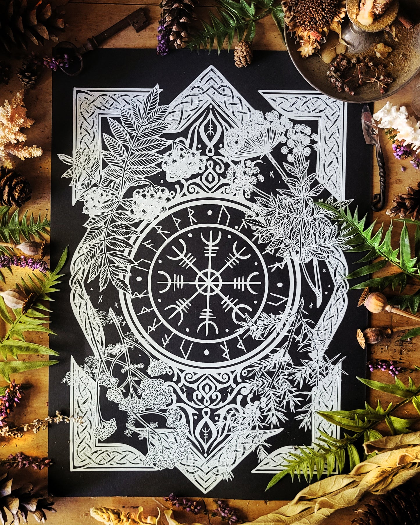 Affiches sérigraphiées Runes & Roots - Format A3