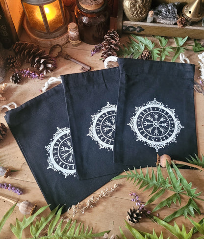 Sachet de rangement pour rune, tarot et oracle - Ægishjálmur
