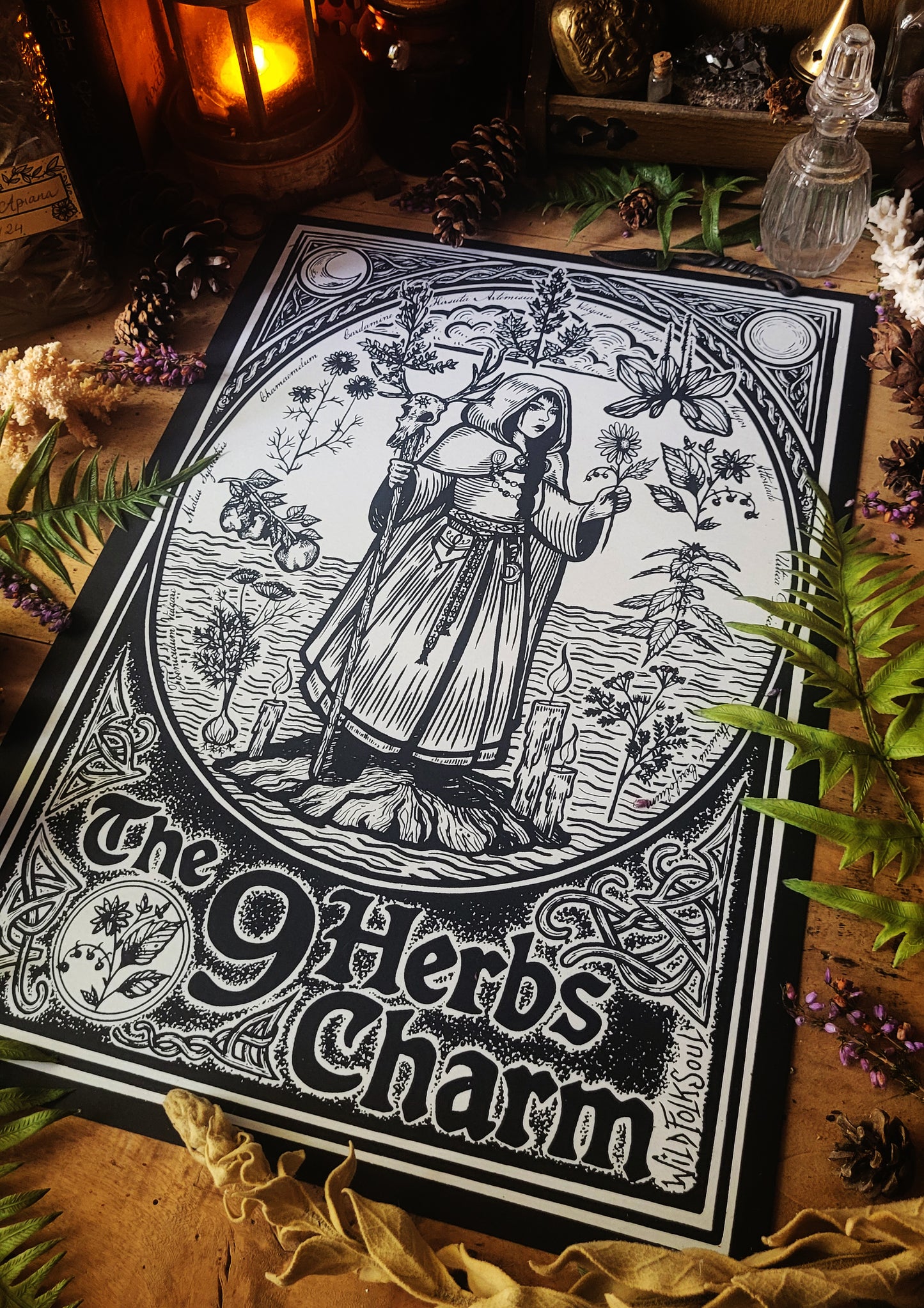 Affiches sérigraphiées Le Charme des 9 Herbes - Format A3