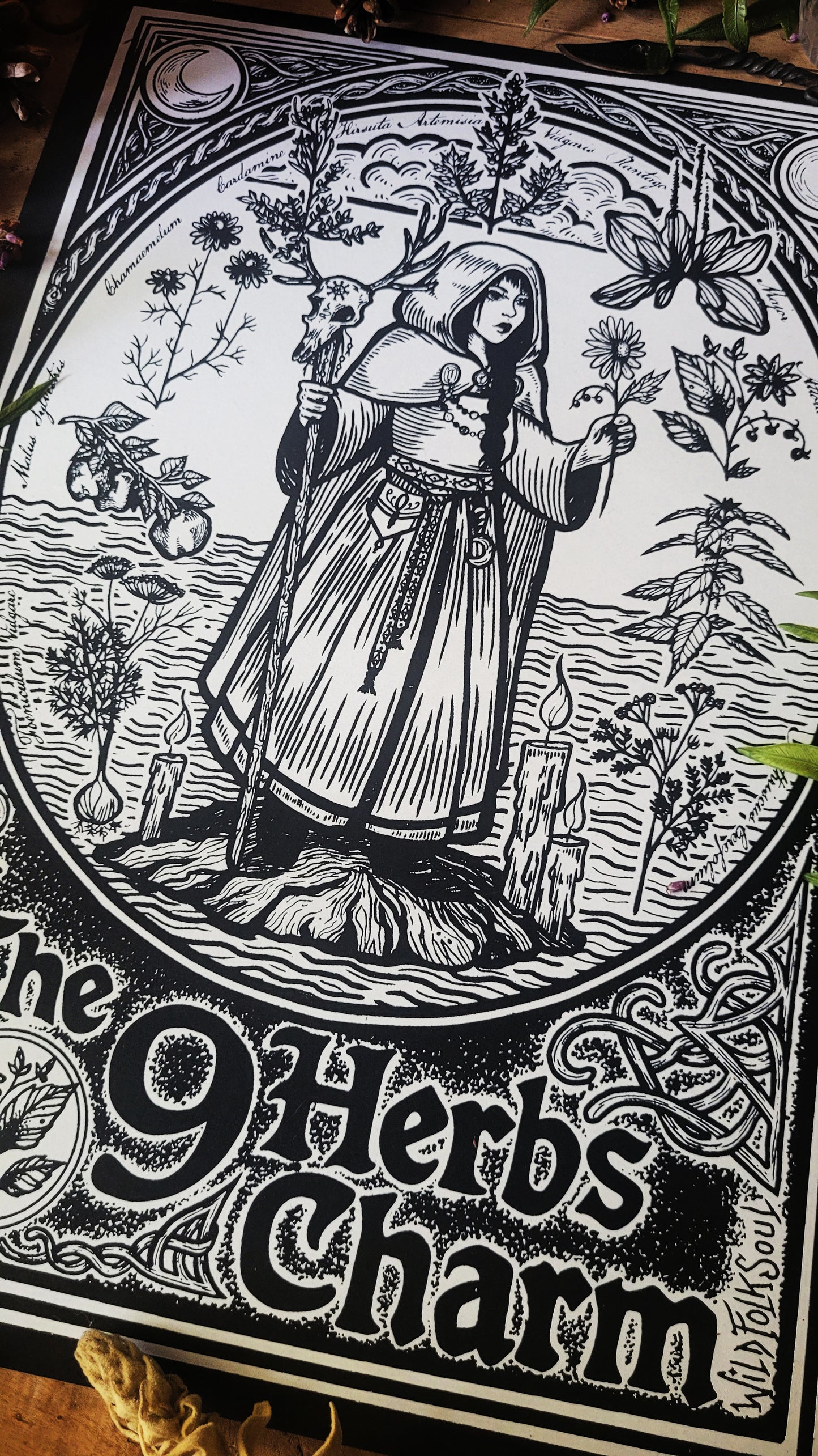 Affiches sérigraphiées Le Charme des 9 Herbes - Format A3