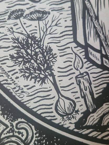 Affiches sérigraphiées Le Charme des 9 Herbes - Format A3 - WildFolkSoul