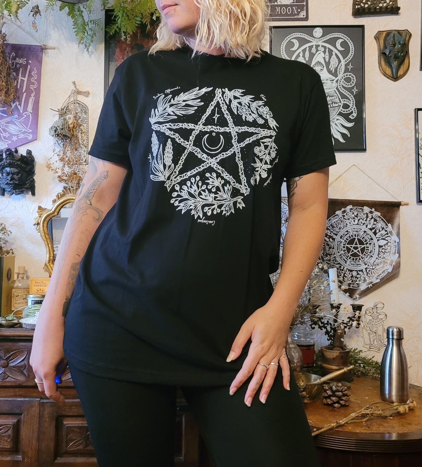 Herbal pentacle - Tee shirt unisexe (reste M et L)