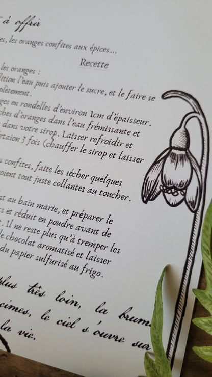 Affiche Sabbat d'Imbolc & fiche magique - format A4 - WildFolkSoul