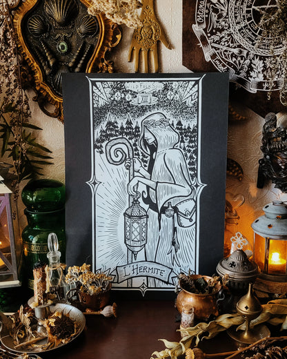 Affiches sérigraphiées Arcanes de Tarot - A3 - WildFolkSoul