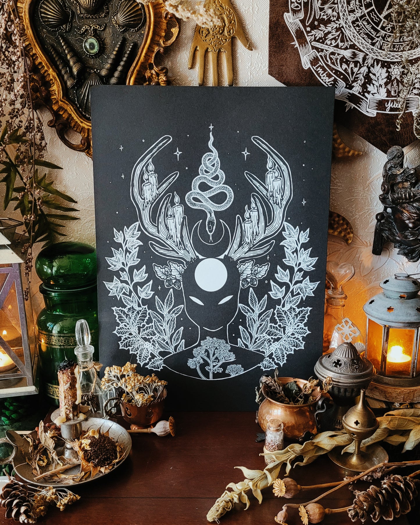 Affiches sérigraphiées Cernunnos - A3