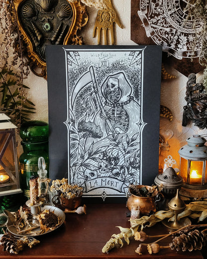 Affiches sérigraphiées Arcanes de Tarot - A3 - WildFolkSoul