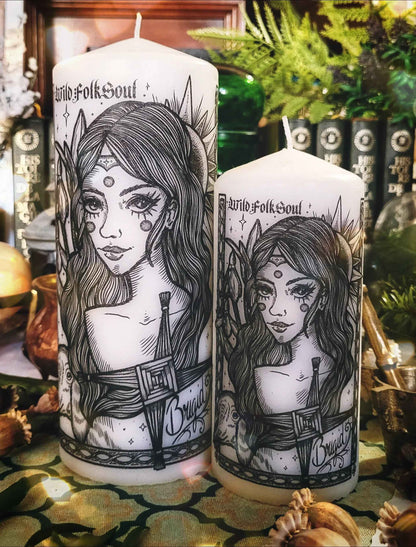 Bougie déité - Brigid & Imbolc
