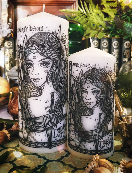 Bougie déité - Brigid & Imbolc