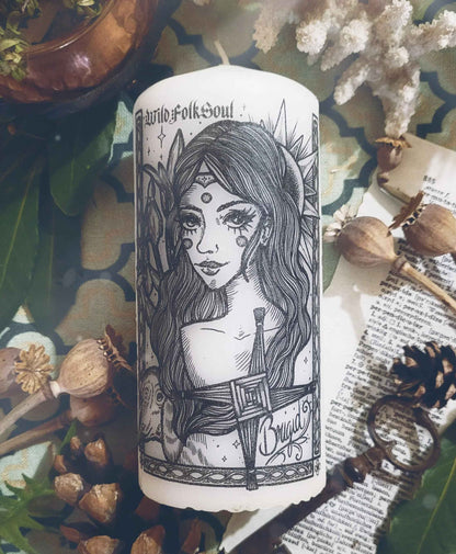 Bougie déité - Brigid & Imbolc
