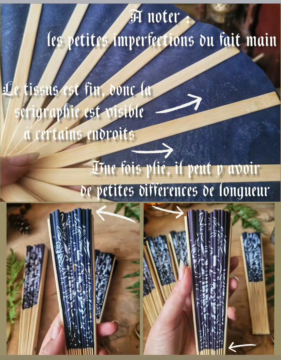 Éventail Mystic Midnight