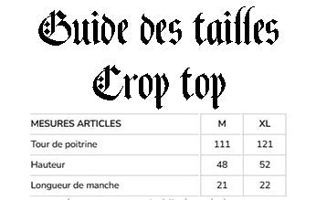 Mystic Midnight - Crop Top gris