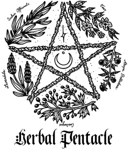 Tee shirts unisexes Herbal pentacle
