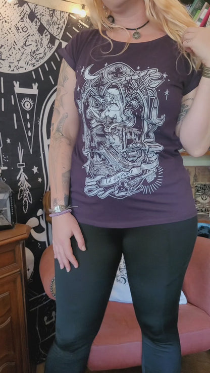 La Papesse - Tee-shirt "Kat" violet (Taille M et L)
