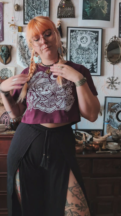 Crop top Lanterne crâne de BabaYaga - (précommandes)