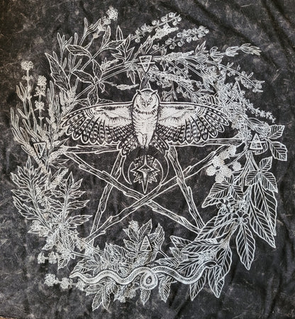 Le Pentacle de l'Herboriste - Crop Top gris