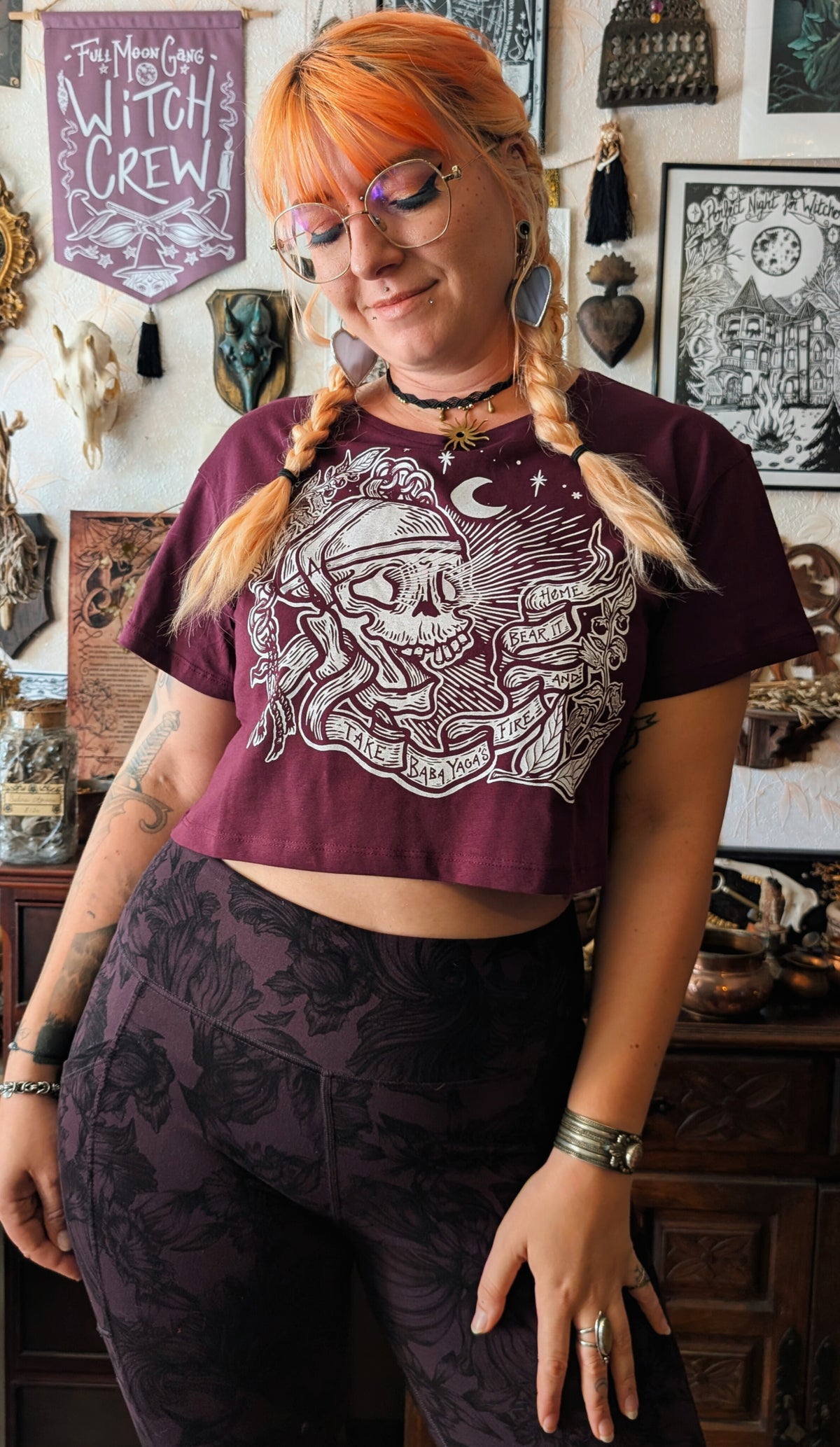 Crop top Lanterne crâne de BabaYaga - (précommandes)
