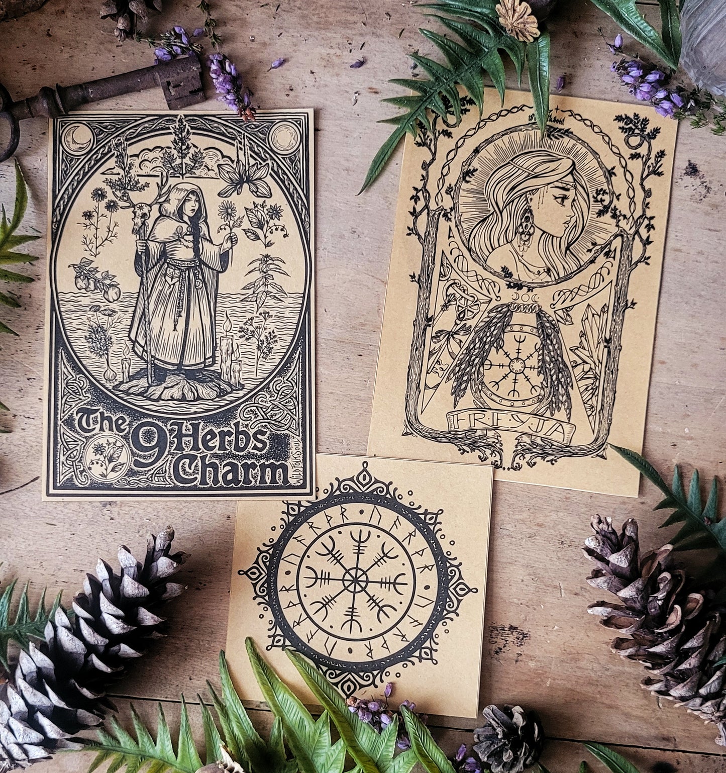 Lot Autocollants inspiration Nordique