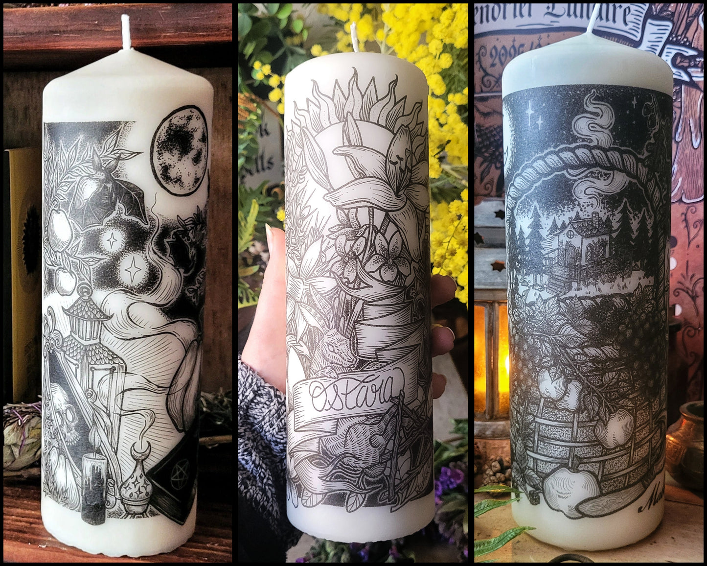 Bougie de Sabbat - Ostara, Mabon et Samhain