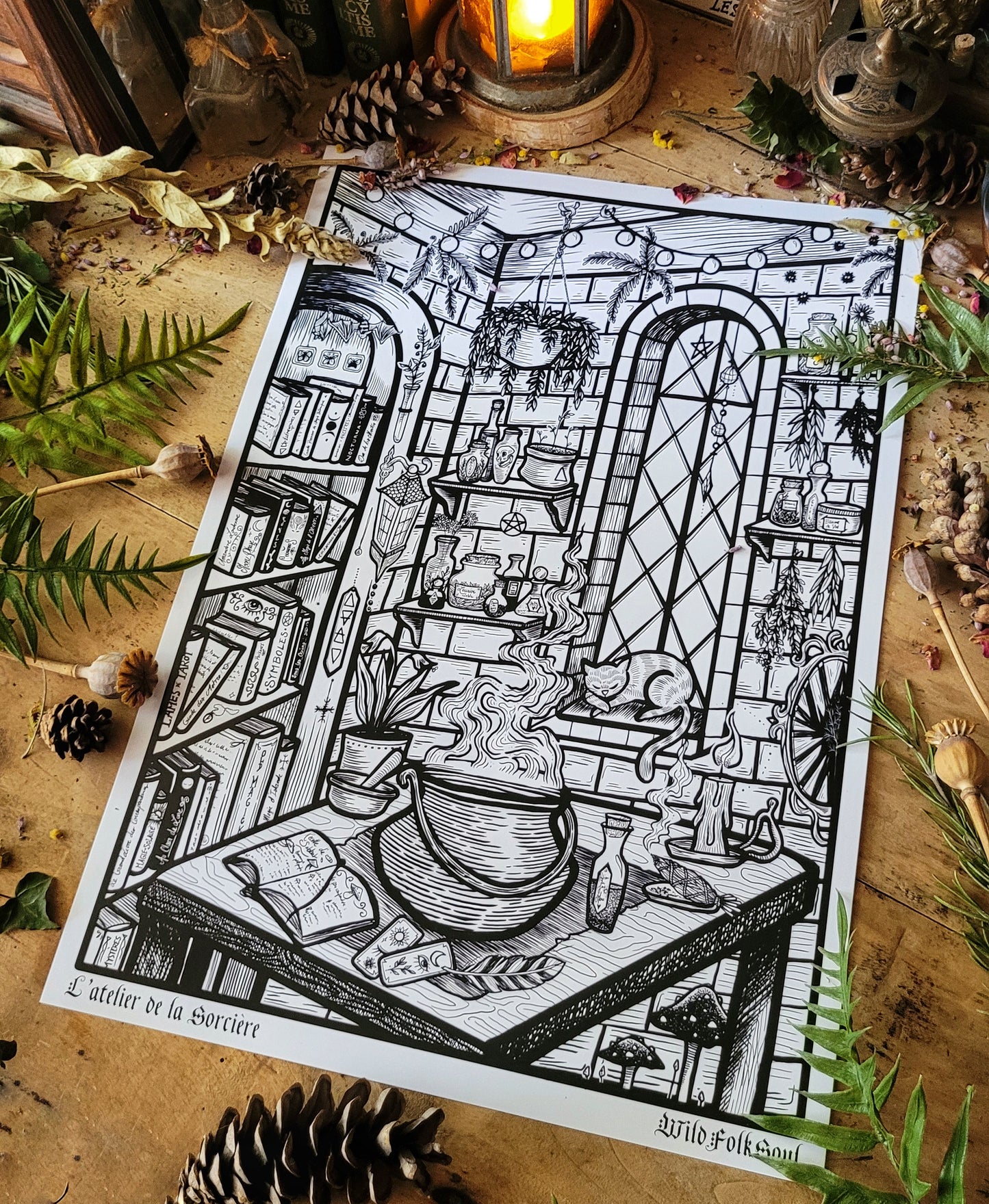 L'Atelier de la Sorcière - 2 formats d'affiche disponibles