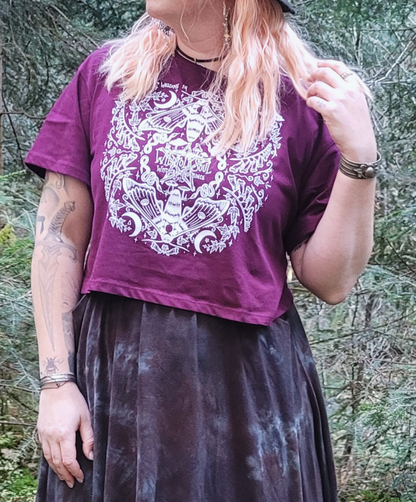 Mystic Midnight - Crop Top Bordeaux