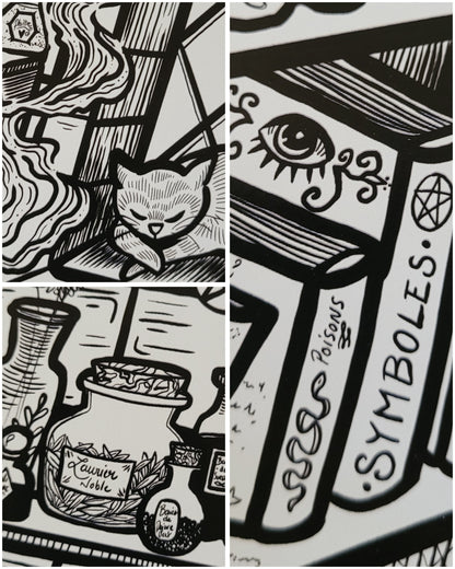 L'Atelier de la Sorcière - 2 formats d'affiche disponibles
