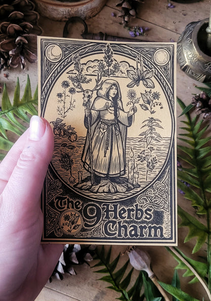 Autocollant Charme des 9 Herbes