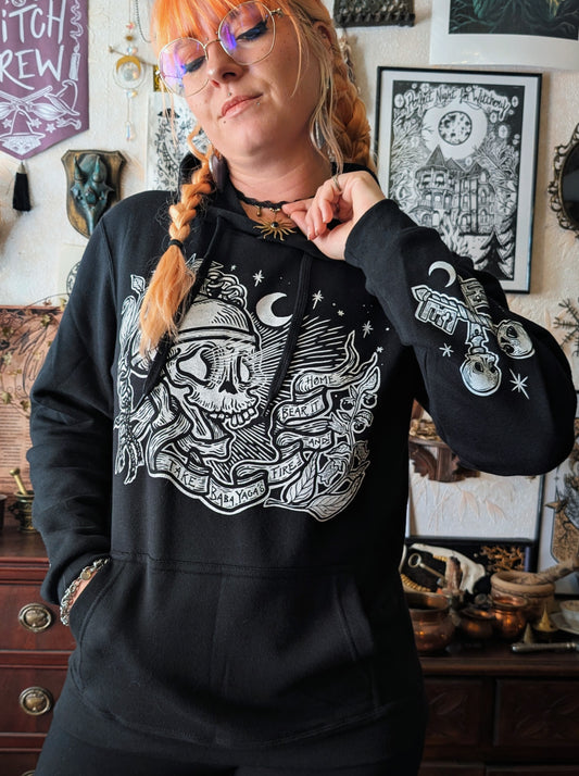 Sweats à capuche Lanterne crâne de BabaYaga - (précommandes)